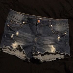 Brand New Distressed Denim Jean Shorts